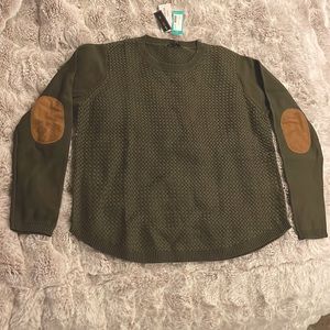 Let’s & Me Josey Elbow Patch Sweater XL